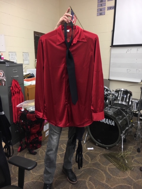 Take 2 received new costumes. the boy members will be wearing this costume at their competition in Missouri Feb. 15-16. 