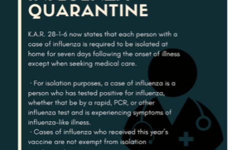 Influenza policy bans infected students from attending school