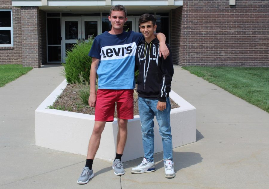 Senior Albert Kříž and junior Francesco Latte will spend the next nine months of their lives here. The pair traveled an average of 5,000 miles to live with their host family. 