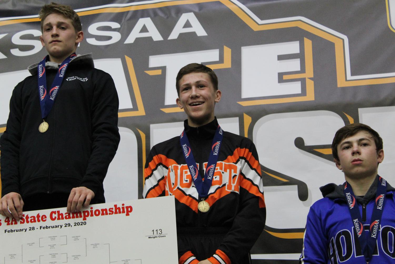 Three wrestlers place at state tournament