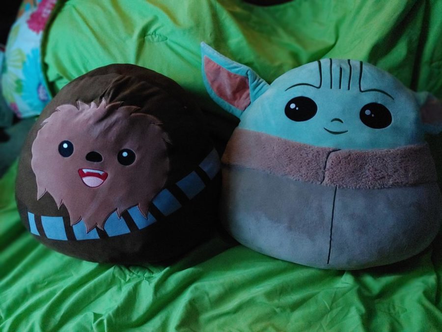 Chewbacca and yoda are apart of the STAR WARS collection 20 inch squishmallows found in Costco 