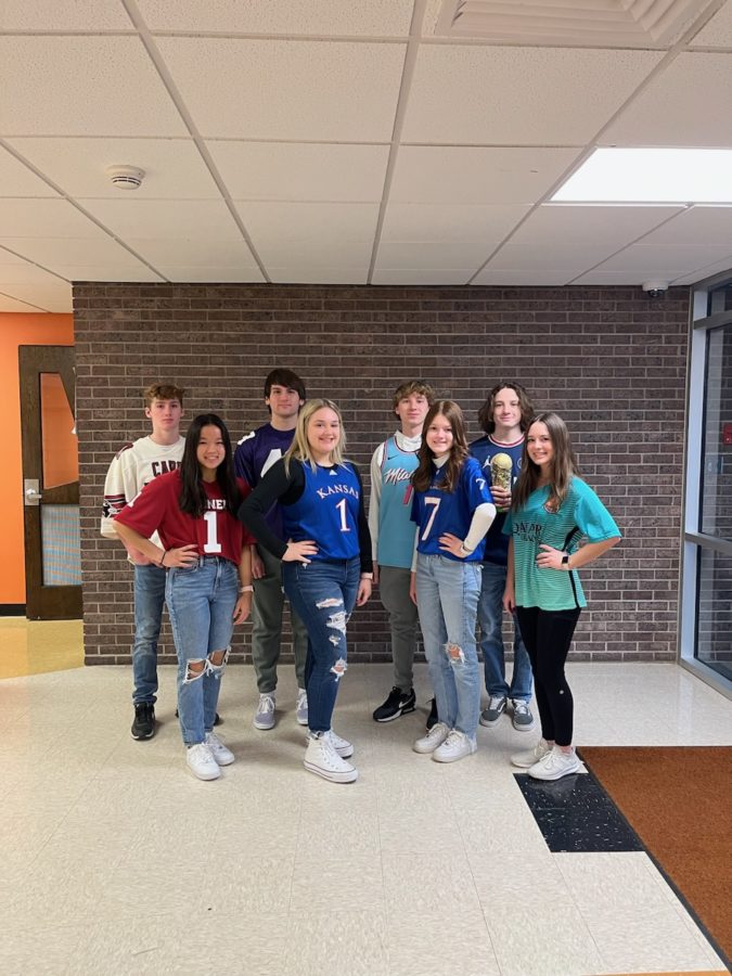 Wednesday February 8th spirit week idea was Jersey day. 