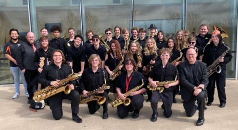 Jazz band traveled to Pittsburg State University. They performed, receiving all I‘s from the judge, but they also went to watch Wycliffe Gordon, a famous jazz musician.
