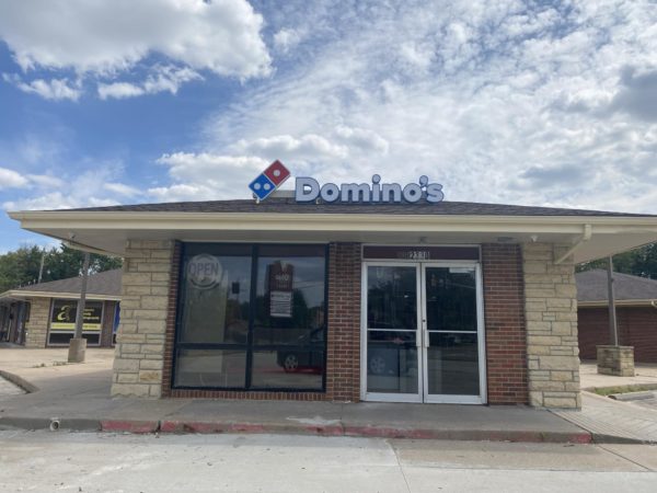 The construction workers have finished up the last touches on the new Domino’s restaurant. Domino’s is expected to bring new jobs to high school students and provide a food location on the north end of town.