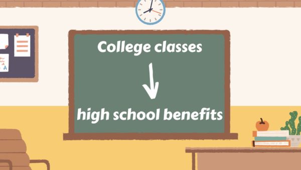 College classes taken in high school have plenty of benefits for students. Even the little disadvantages are majorly outweighed by the positive advantages.
