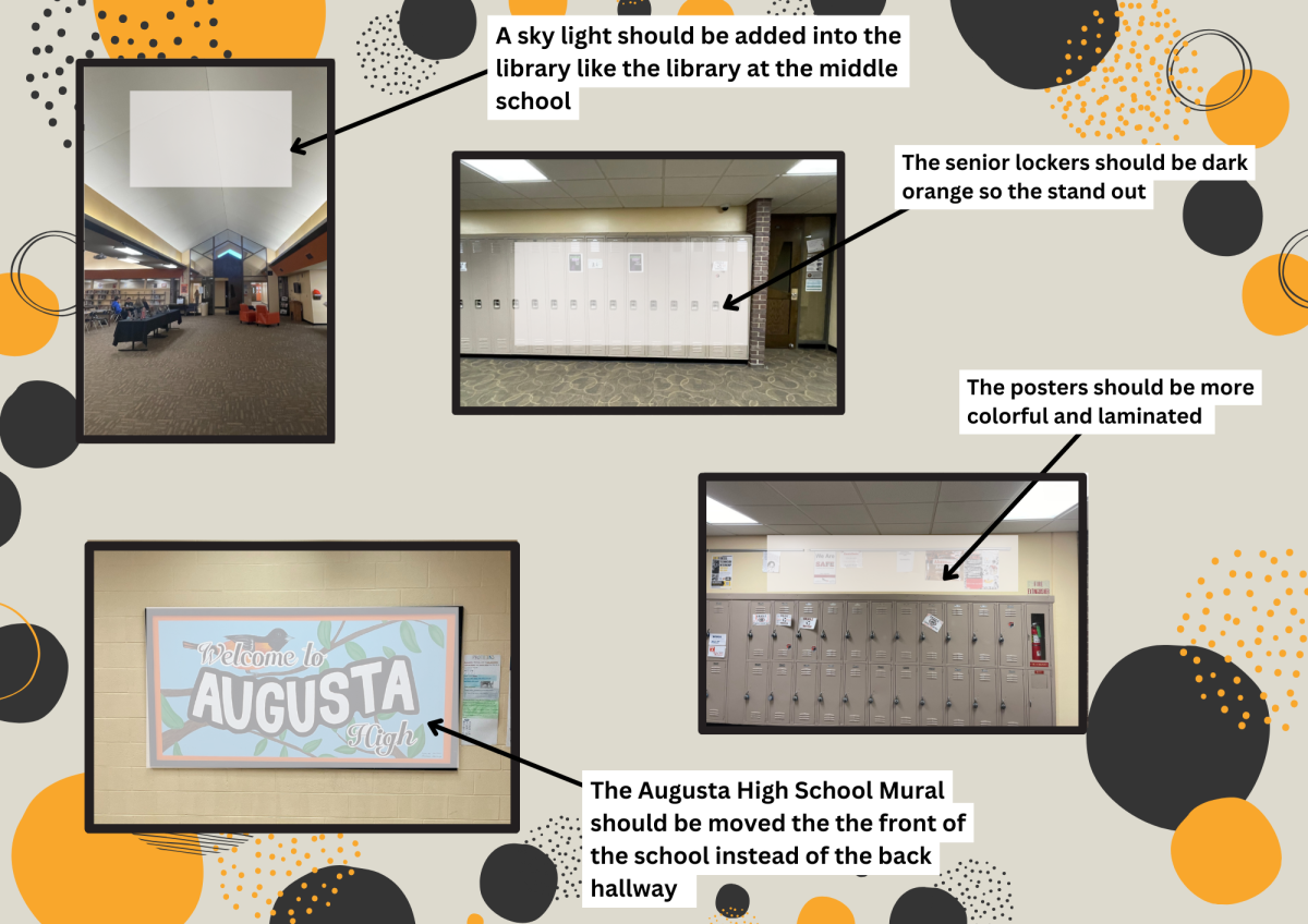Students+suggest+updates+to+different+areas++of+the+school.+Sophomore+Harley+Williams+thinks+the+halls+should+be+yellow+to+brighten+the+hallway.