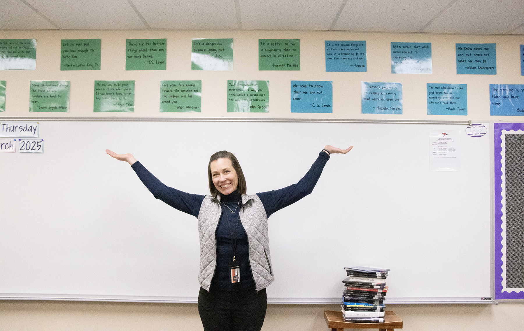 Teachers expressing creativity adds personality to classrooms