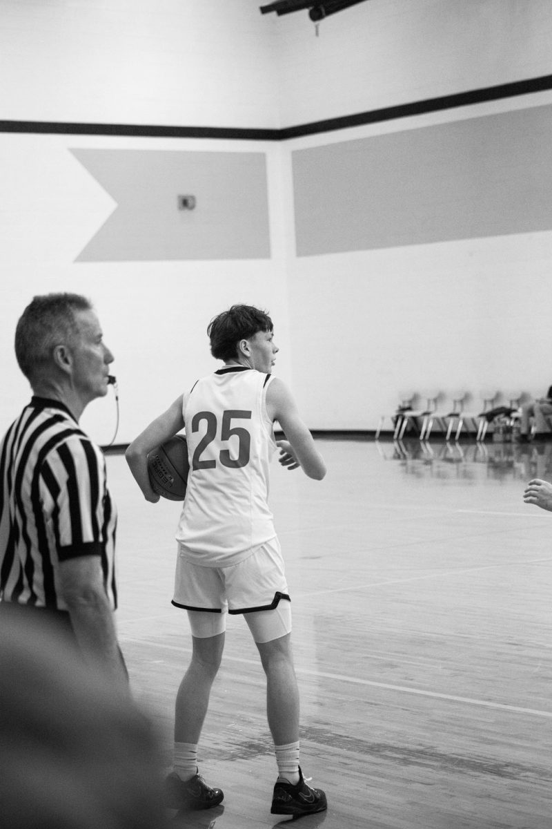 Sophomore Chase Rawlings spends most of his time working on his basketball techniques. Rawling also spends free time with friends and family.
