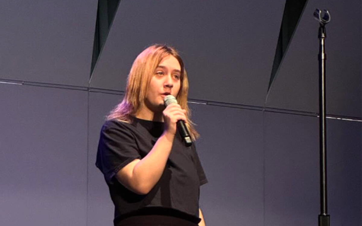 Student shows off talent